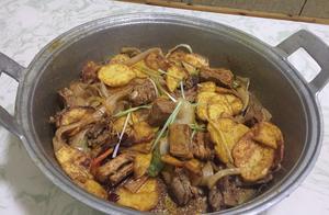 青海美食：炕锅羊排