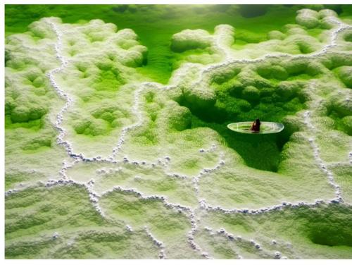 中国的彩色湖泊