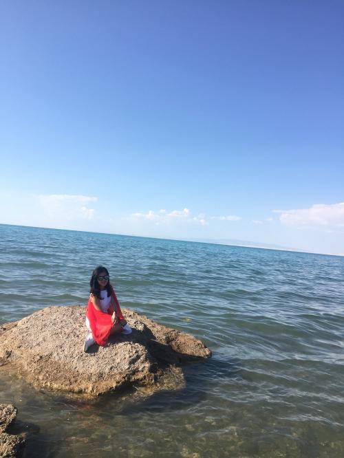 比天还蓝的青海湖高清图片